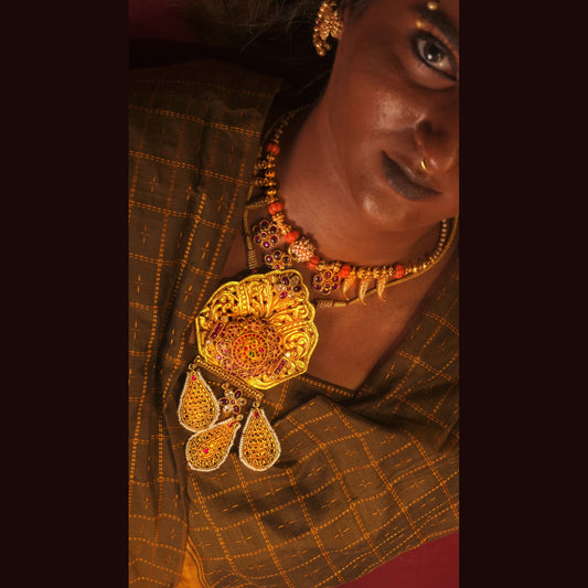 Peacock Medallion Heritage Necklace