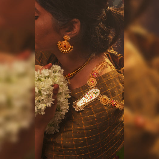 Rajas Meenakari Kundan Maal