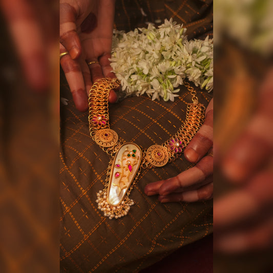 Rajas Meenakari Kundan Maal