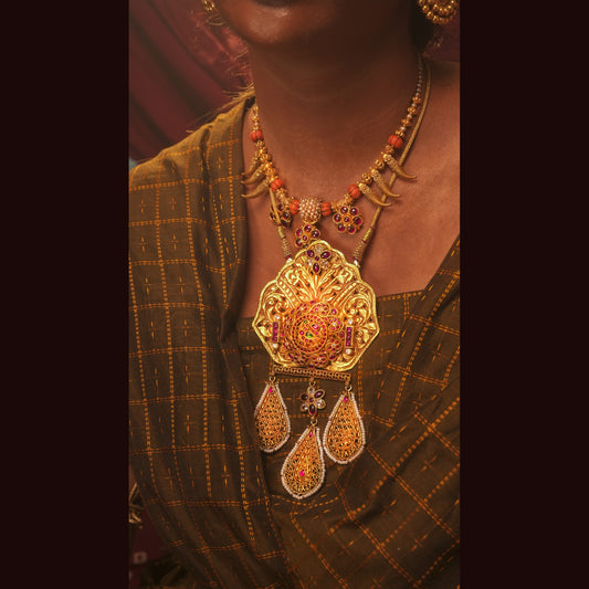 Peacock Medallion Heritage Necklace