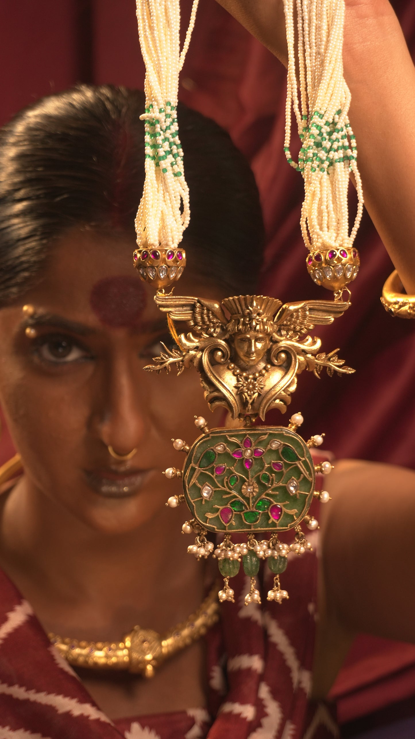 devkanya silver necklace