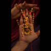 Coral Floral Panel Necklace