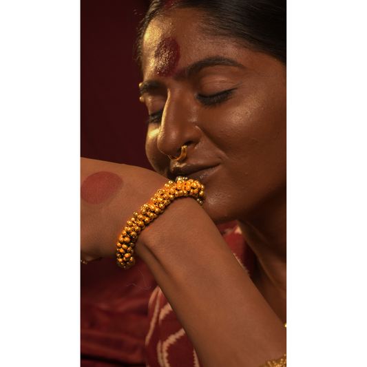 Traditional Gold Bead Bracelet