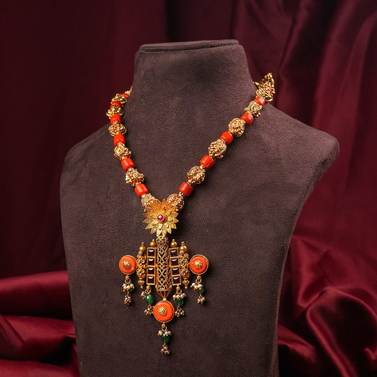 maharani silver necklace