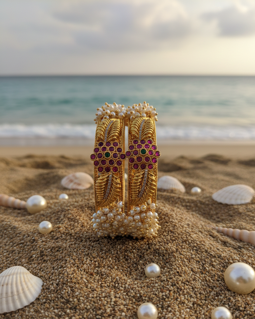 pearl rajawadi bangles