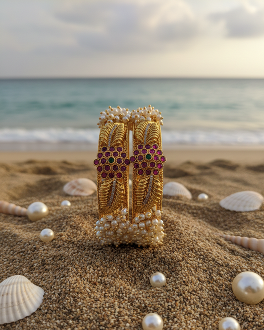 Pearl Rajawadi Bangles