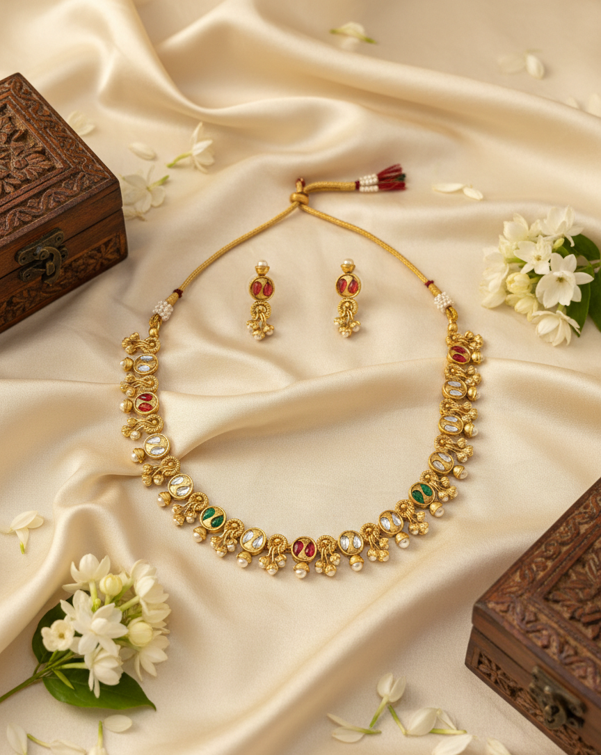 amolika antique bridal set