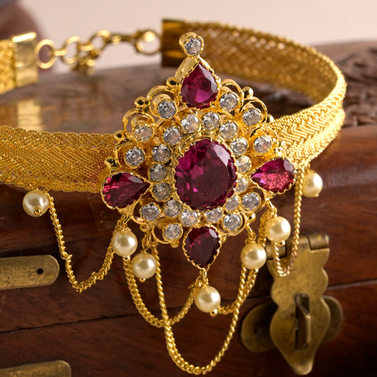 Gulabi Haar Bajubandh