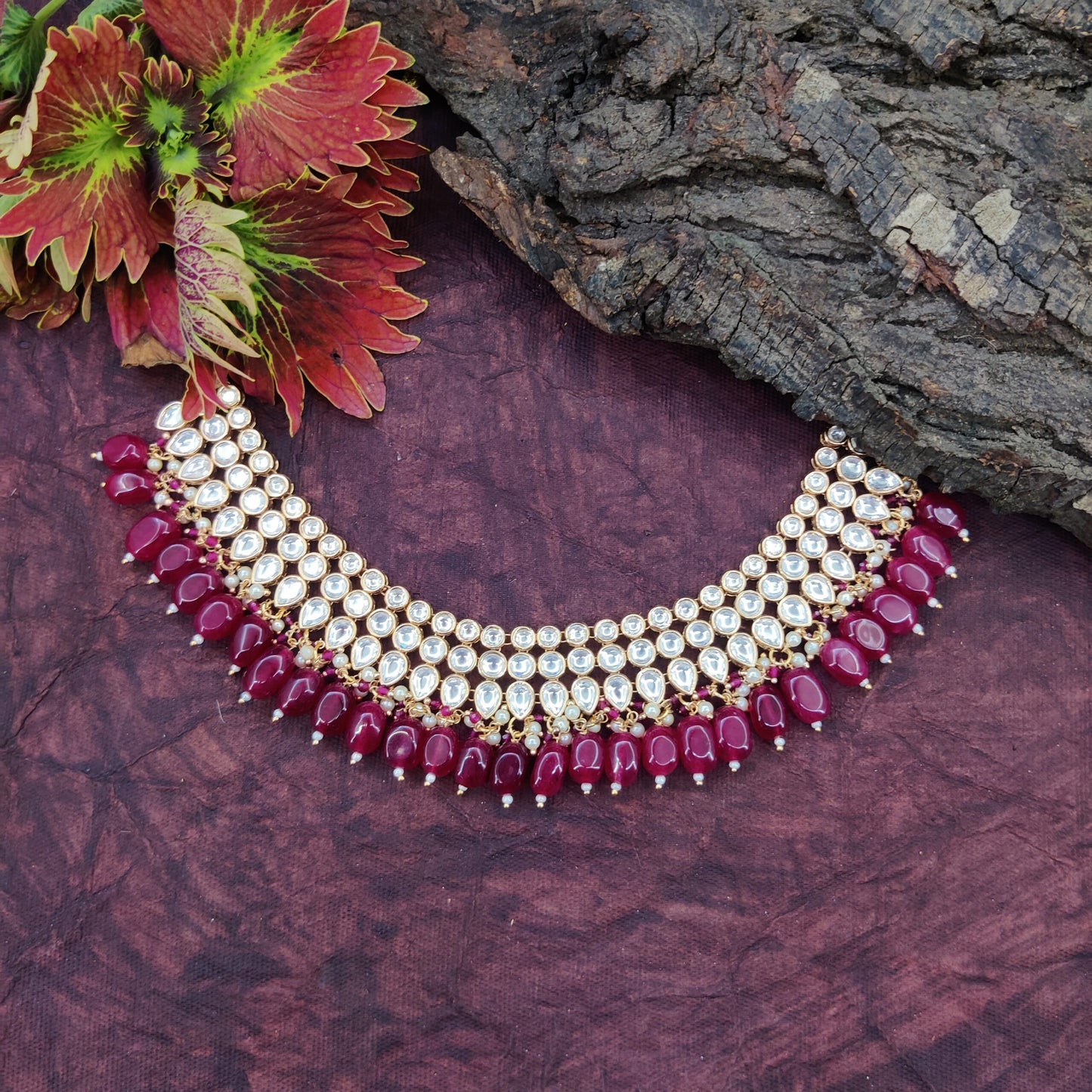 dhanshri kundan necklace