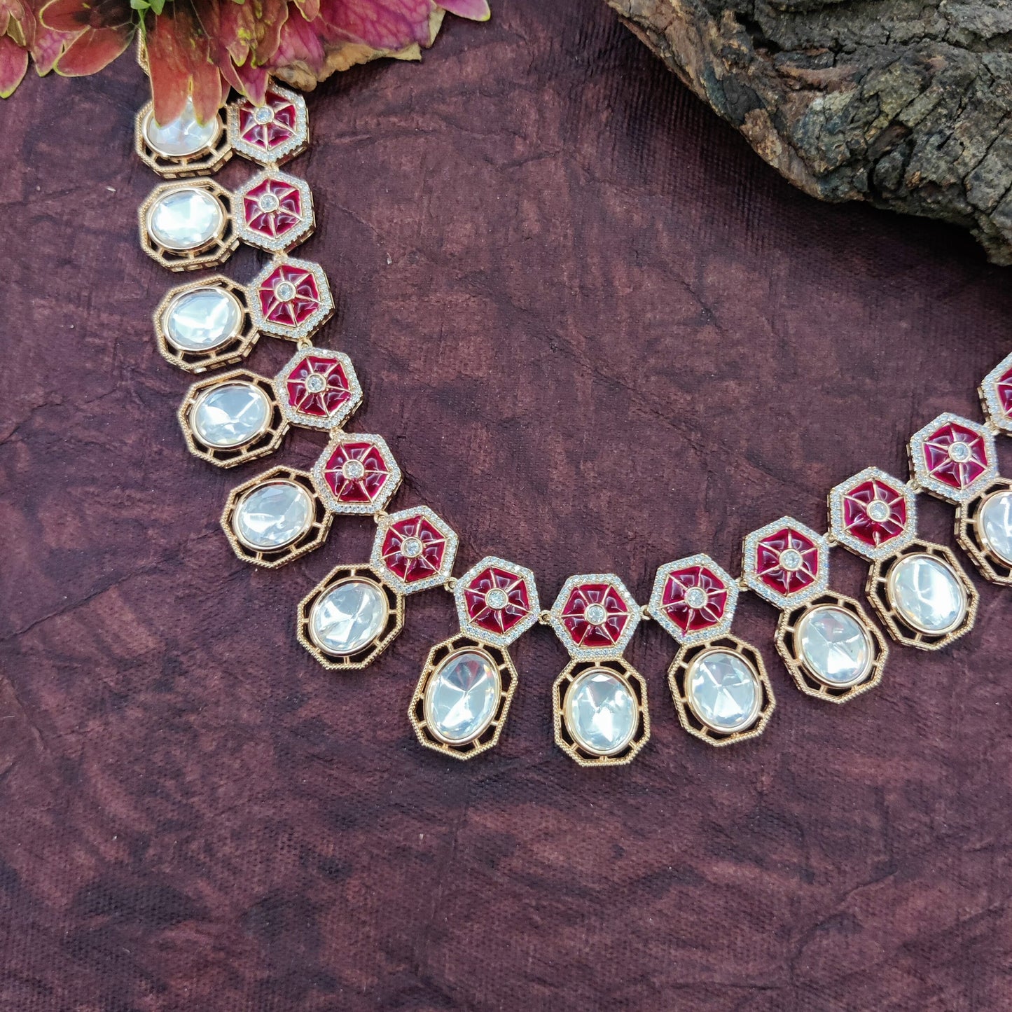 rutushri kundan necklace