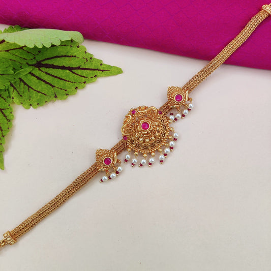 rajmukut antique choker