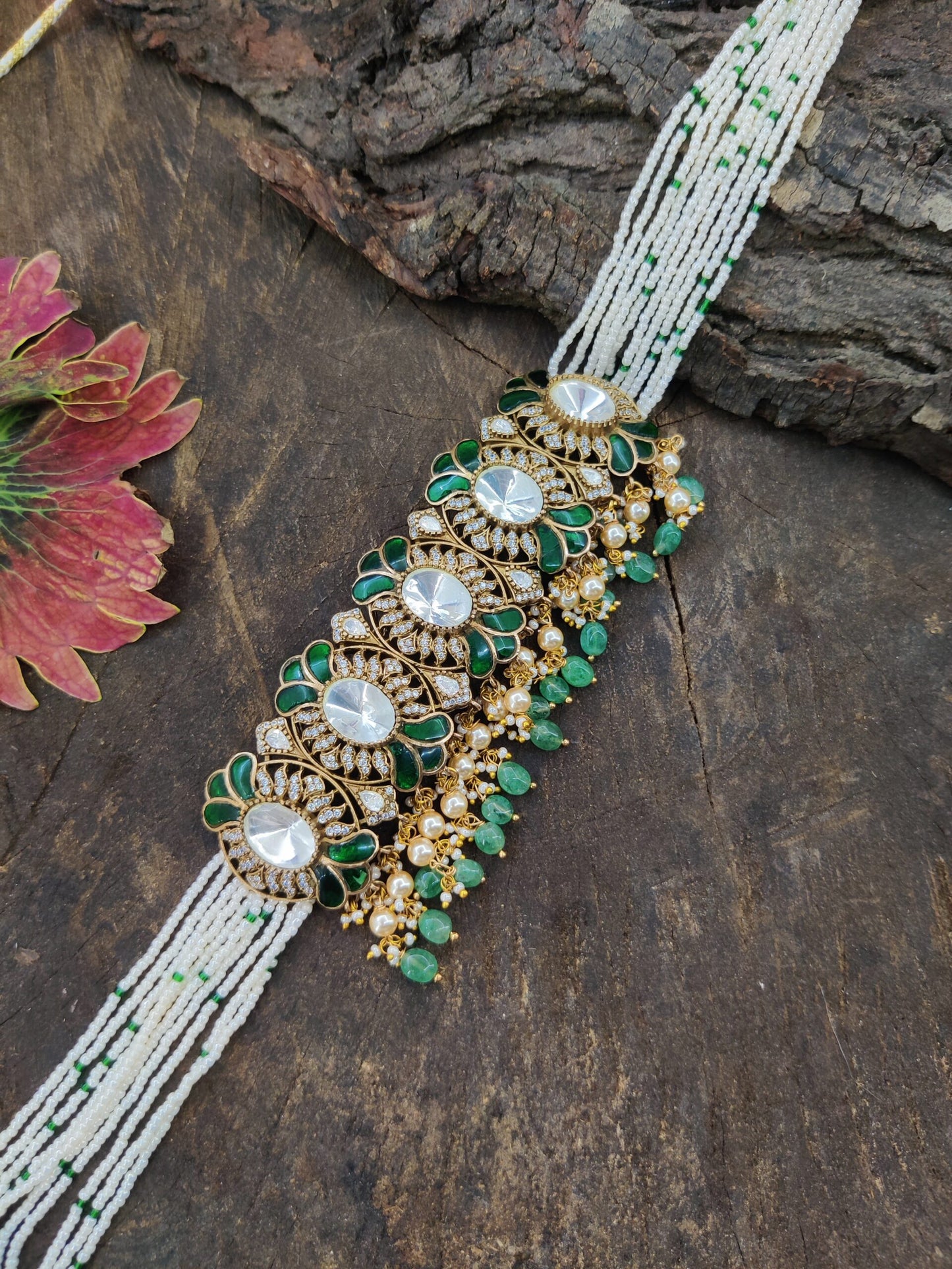 shrungar kundan necklace