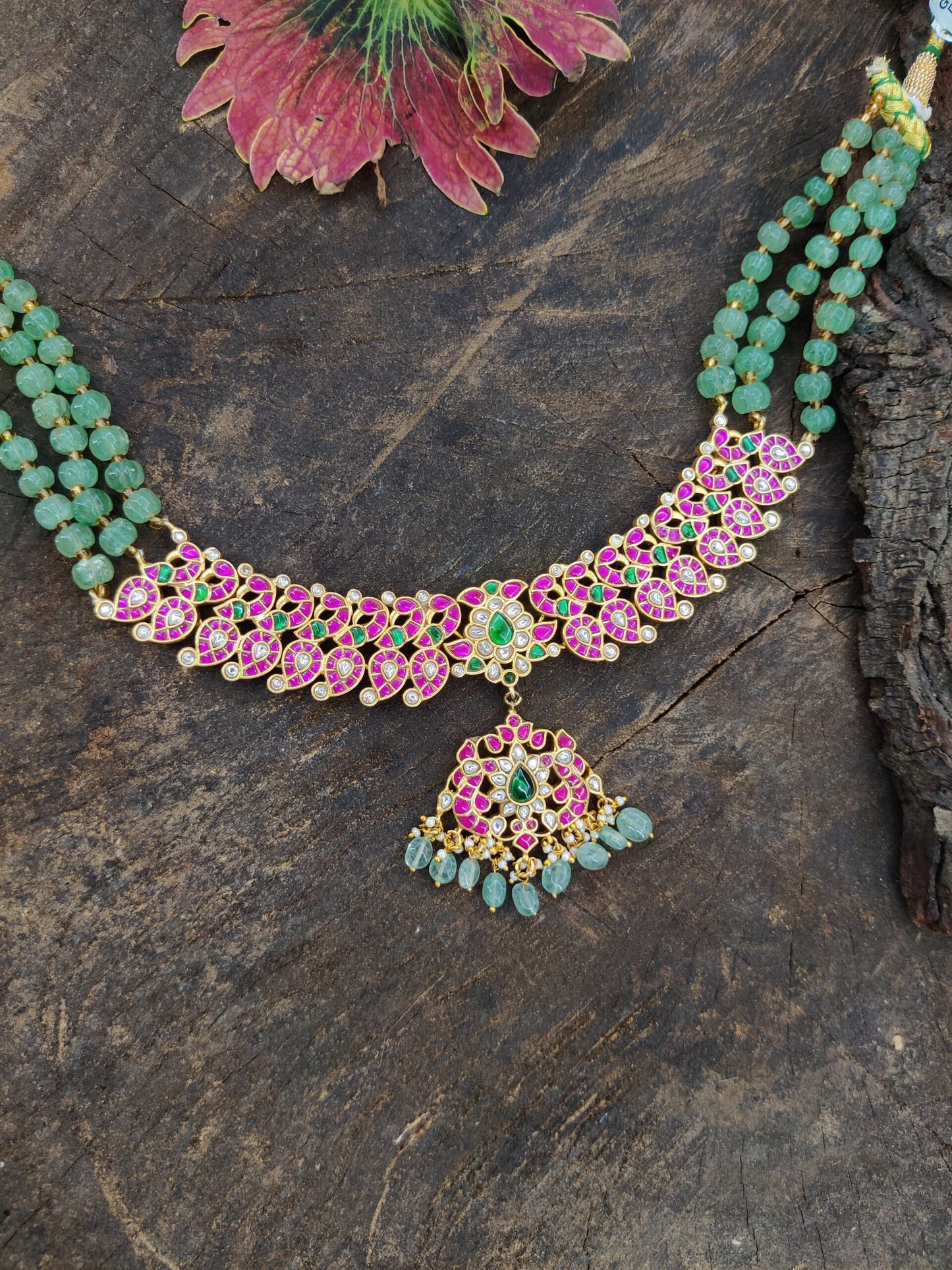 nirjara kundan necklace