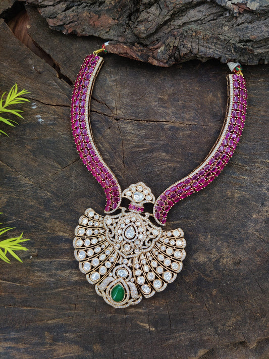 Surekshri Kundan CZ Necklace