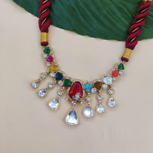 Navratna Kundan Necklace