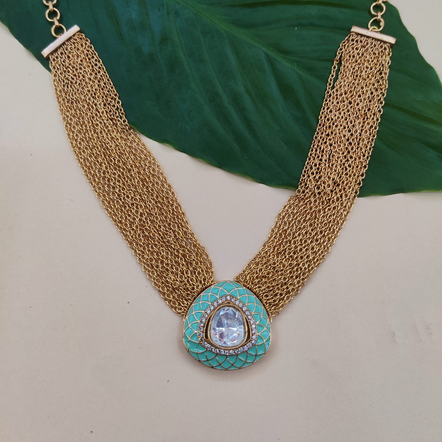 kundan gajra necklace