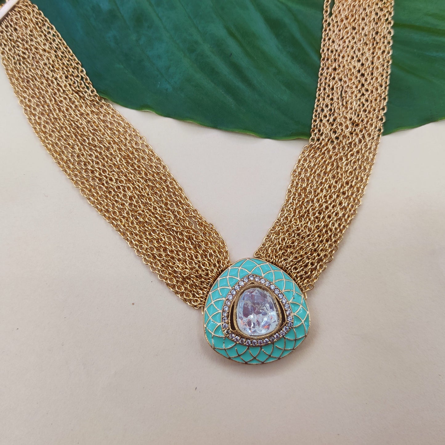 kundan gajra necklace