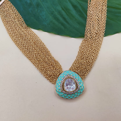 Kundan Gajra Necklace
