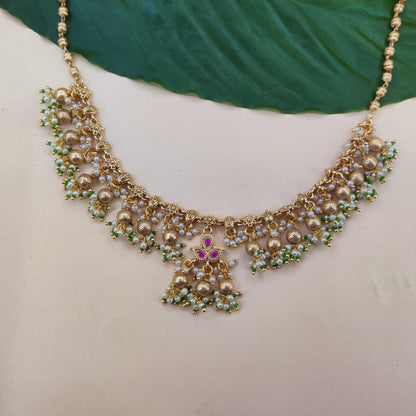 Kundan Pimpali Necklace
