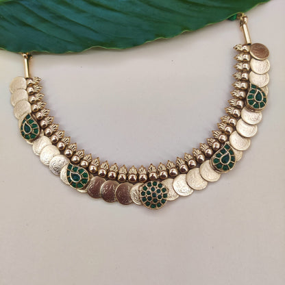 Lakshmi Coin Antique Necklace