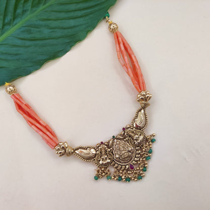 Gajant Lakshmi Antique Necklace