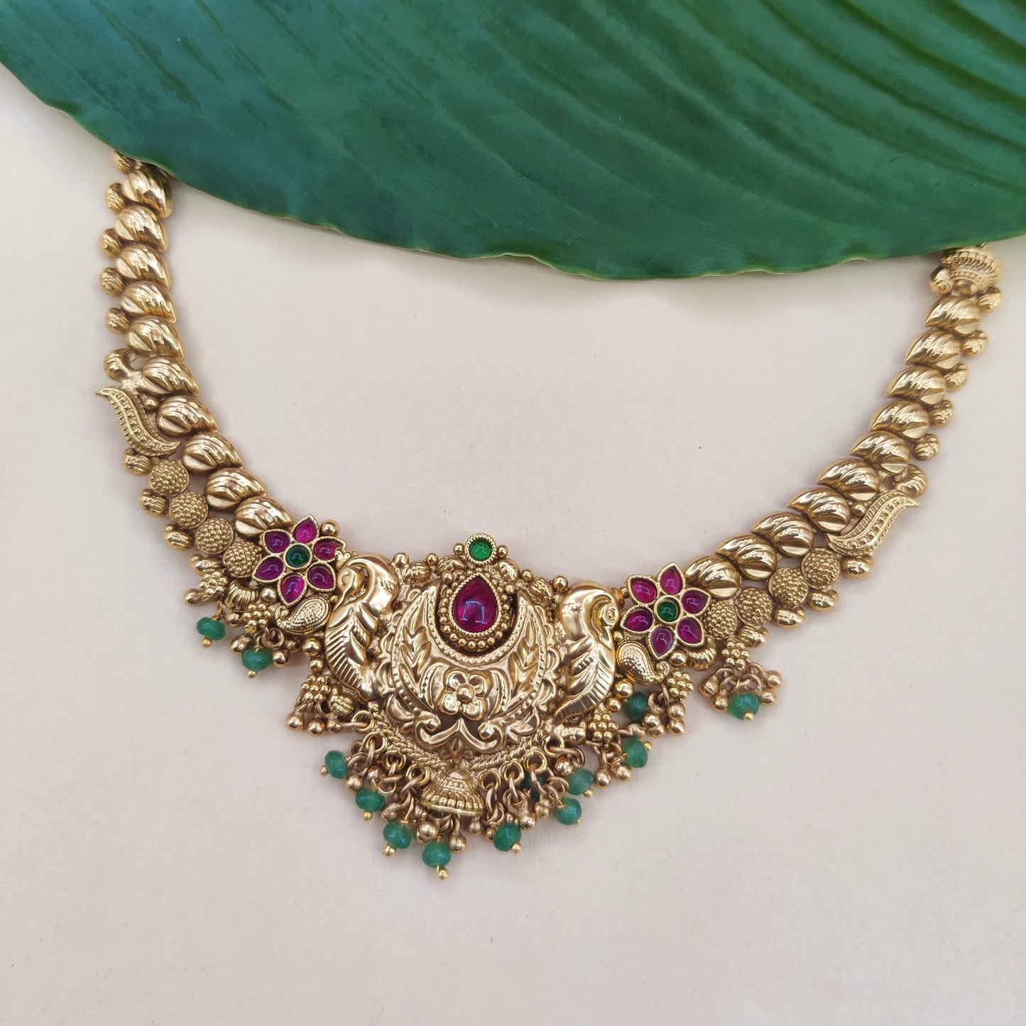 mayurkali antique necklace