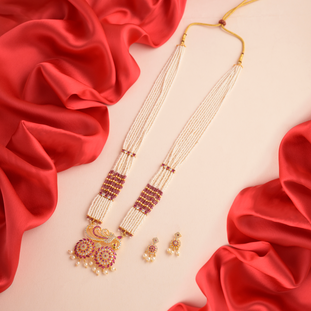 long moti necklace set