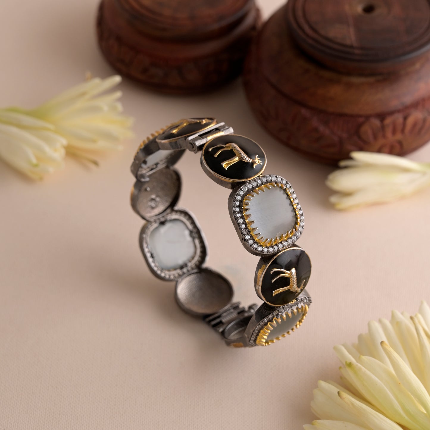 mrigh marichika enamel ad bracelet