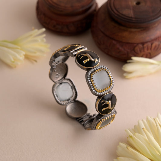 Mrigh Marichika Enamel AD Bracelet