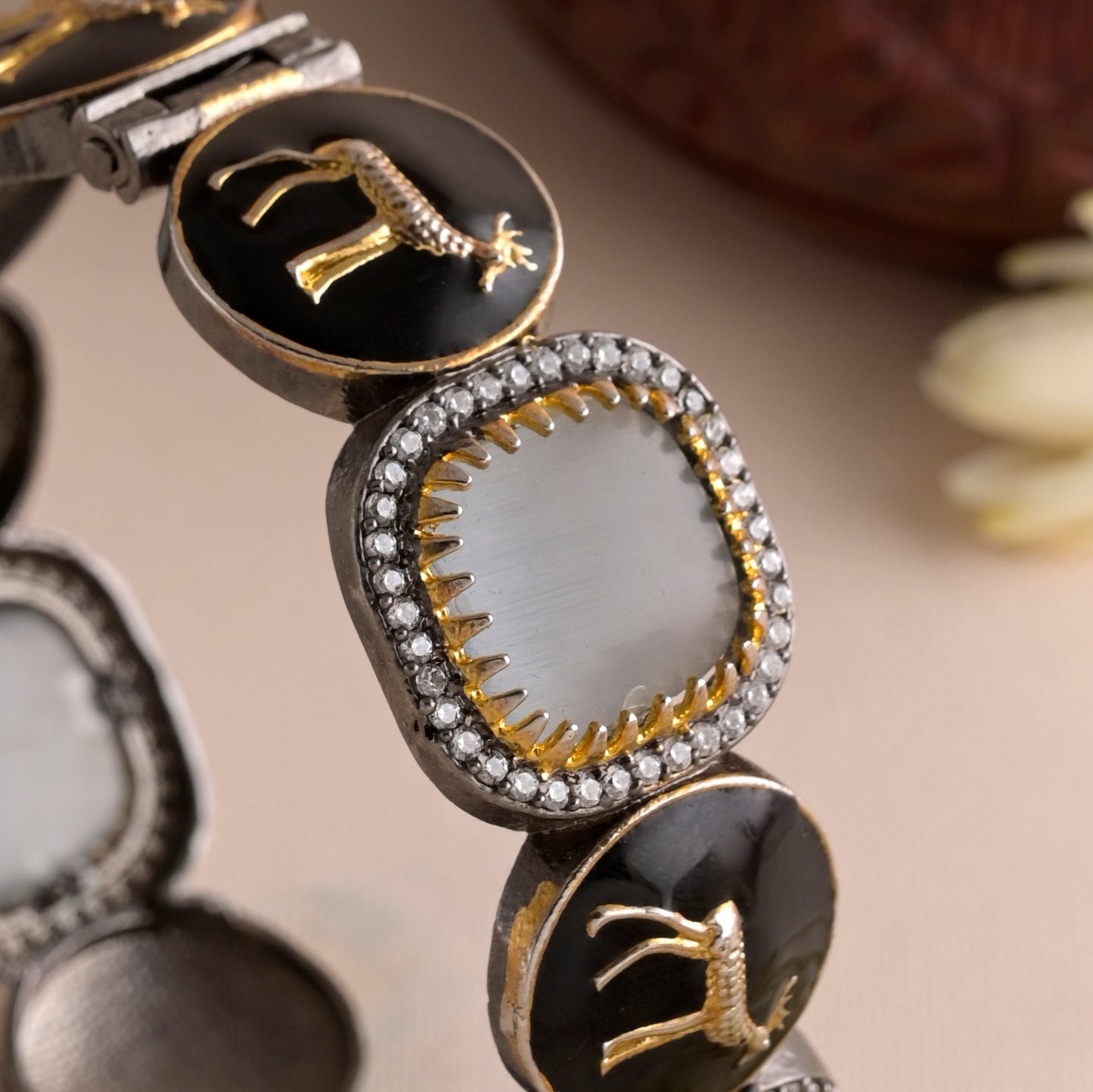 mrigh marichika enamel ad bracelet