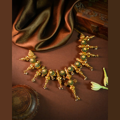 Ghungroo Silver Choker