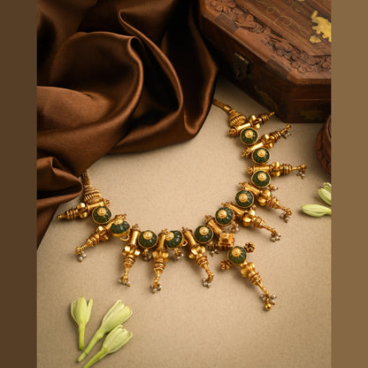 Ghungroo Silver Choker