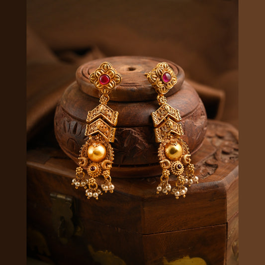 Zumroor Silver Jhumka