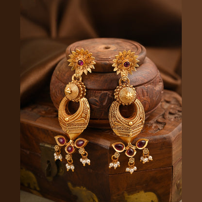 Chandbali Silver Earrings