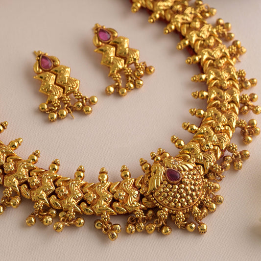 RajLakshami Kolhapuri Antique Thushi