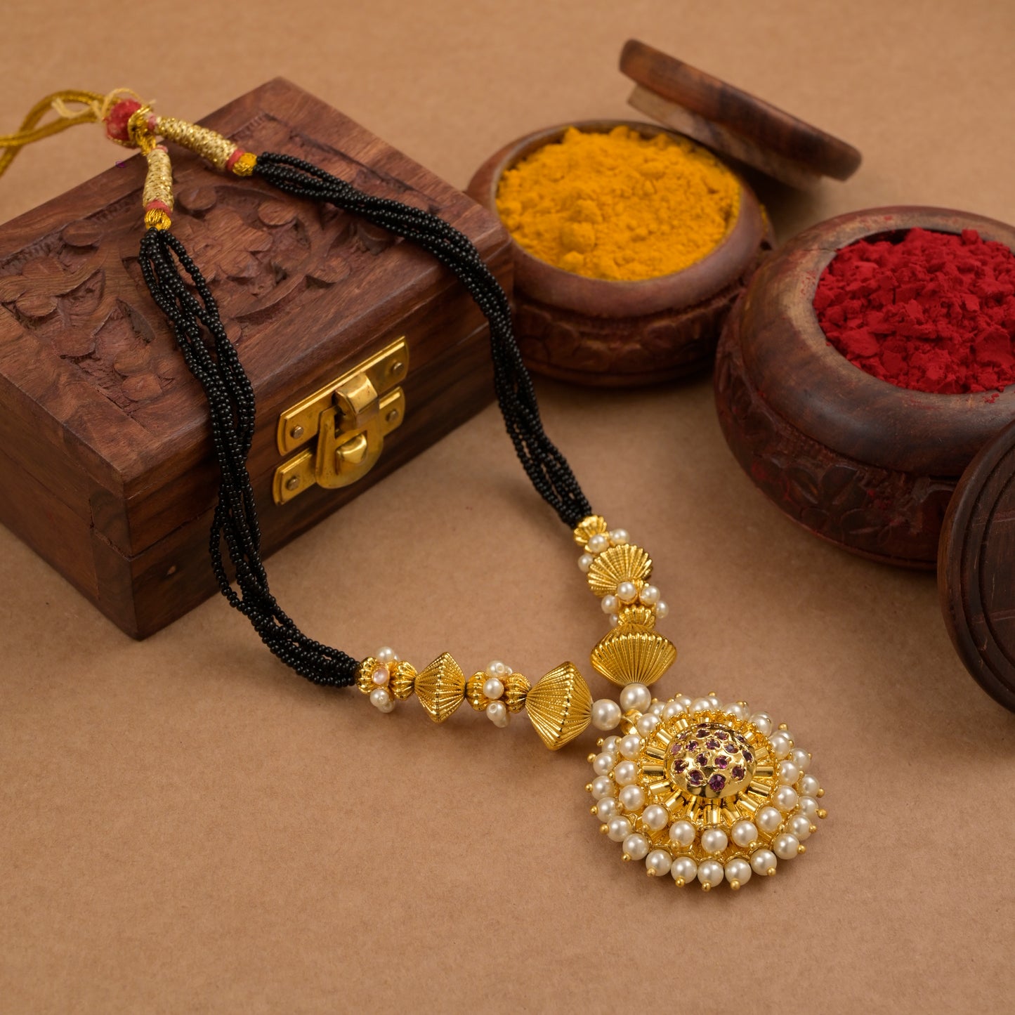 Mangalsutra with White Beads