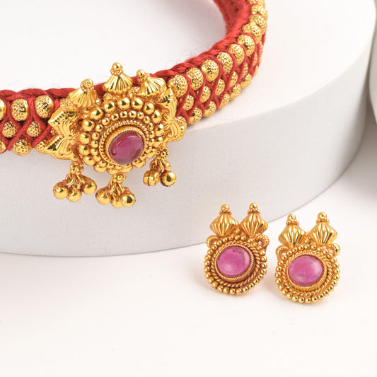 Rukmini Kolhapuri Antique Thushi