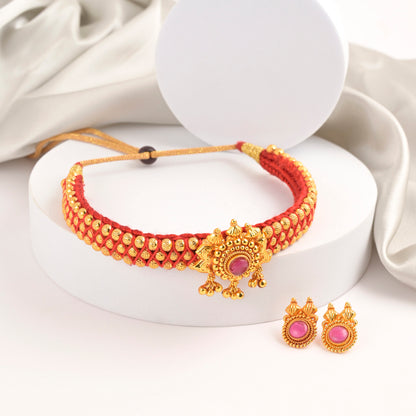 Rukmini Kolhapuri Antique Thushi