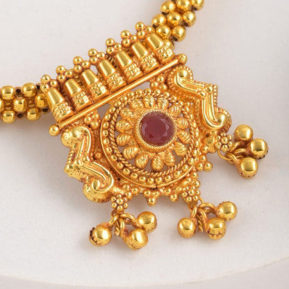 Swarn Narmada Kolhapuri Antique Thushi