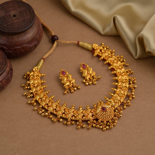 RajLakshami Kolhapuri Antique Thushi