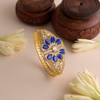 Royal Blue Blossom AD Bracelet