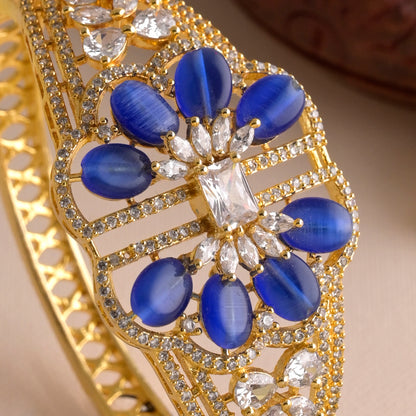 Royal Blue Blossom AD Bracelet