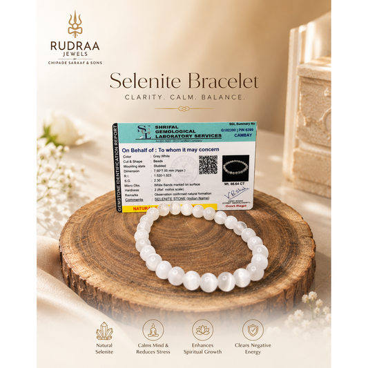 Selenite bracelet