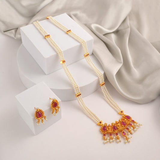 Tanmaya Raga Antique Long Necklace