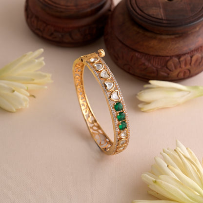 Triple Emerald Heart AD Bracelet