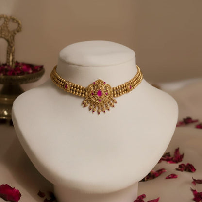 Hirabindu Antique Choker