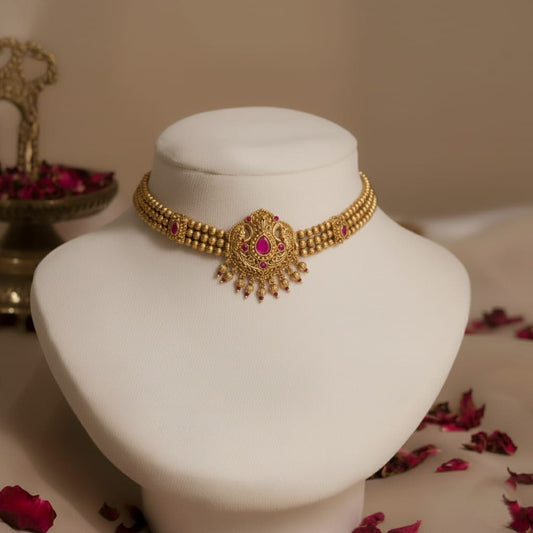 Hirabindu Antique Choker