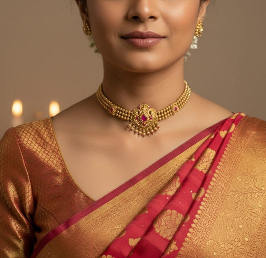 Hirabindu Antique Choker