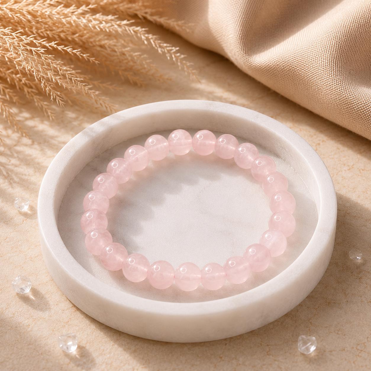 rose quartz bracelet