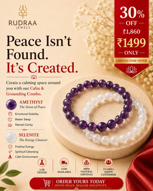 Amethyst Bracccelet & Selenite Bracelet